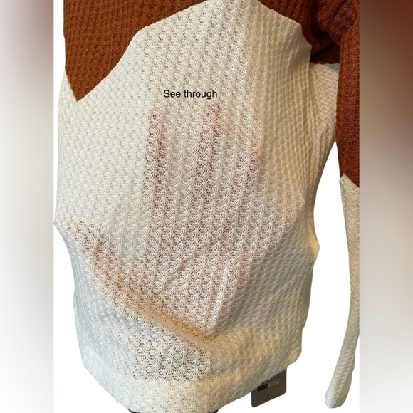 Emery Rose by SHEIN Colorblock Long Sleeve Women’s Small Casual Top - Picture 9 of 12